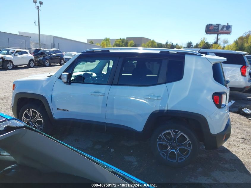 2017 Jeep Renegade Limited 4X4 VIN: ZACCJBDB1HPF31683 Lot: 40750172