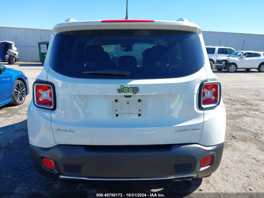 2017 Jeep Renegade Limited 4X4 VIN: ZACCJBDB1HPF31683 Lot: 40750172