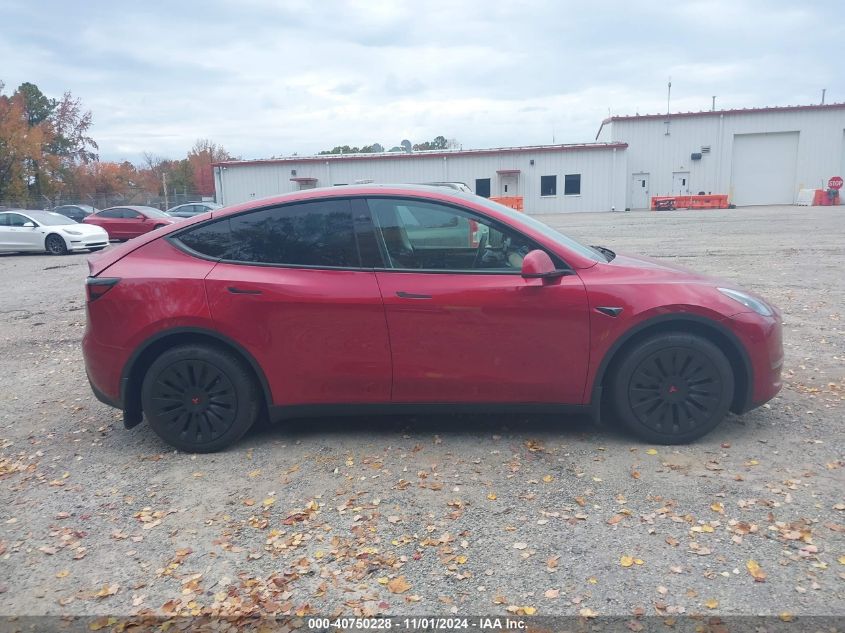 2024 Tesla Model Y Long Range Dual Motor All-Wheel Drive VIN: 7SAYGDEE6RA310761 Lot: 40750228