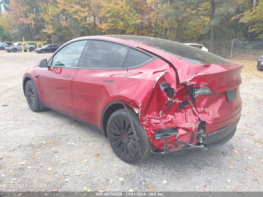 2024 Tesla Model Y Long Range Dual Motor All-Wheel Drive VIN: 7SAYGDEE6RA310761 Lot: 40750228