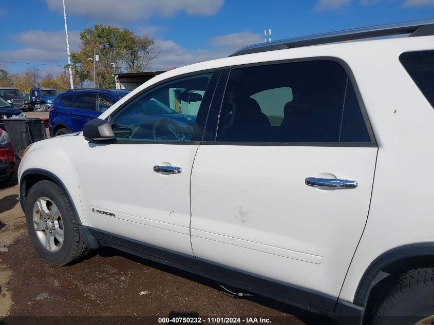 2008 GMC Acadia Sle-1 VIN: 1GKEV13778J230800 Lot: 40750232