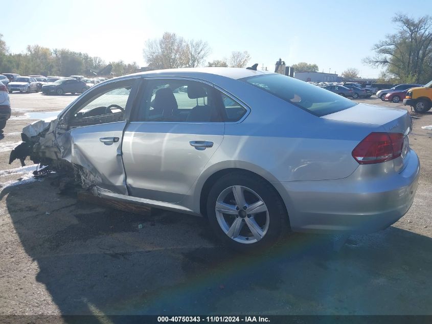 2013 Volkswagen Passat 2.5L Se VIN: 1VWBP7A34DC030755 Lot: 40750343