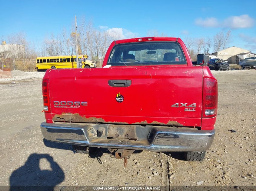 2003 Dodge Ram 2500 Slt/Laramie/St VIN: 3D7KU28D03G841211 Lot: 40750355