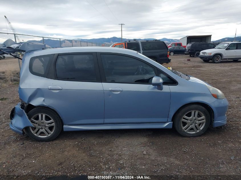 2008 Honda Fit Sport VIN: JHMGD38688S027930 Lot: 40750387