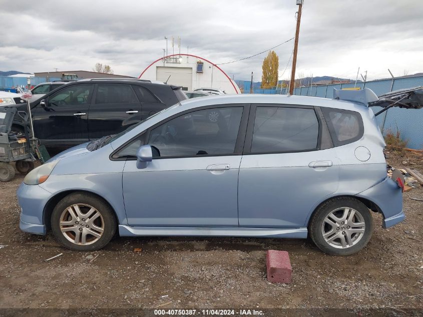 2008 Honda Fit Sport VIN: JHMGD38688S027930 Lot: 40750387