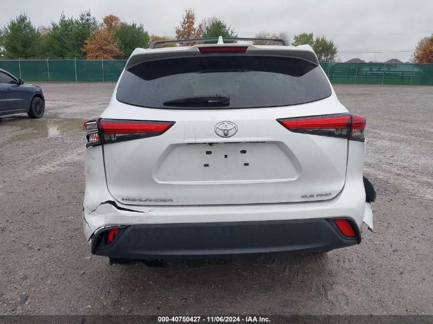 2022 Toyota Highlander Xle VIN: 5TDGZRBH2NS566371 Lot: 40750427