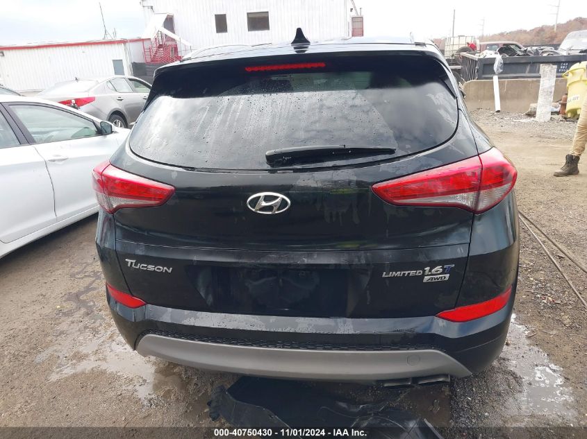 2017 Hyundai Tucson Limited VIN: KM8J3CA23HU279425 Lot: 40750430