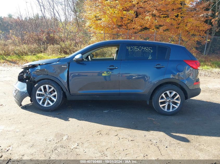 2014 Kia Sportage Lx VIN: KNDPBCAC7E7612021 Lot: 40750485