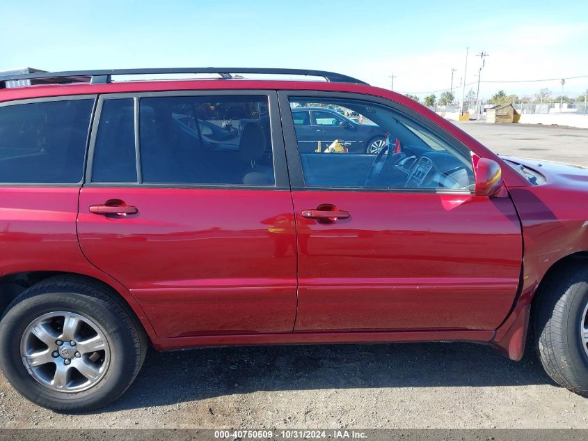 2006 Toyota Highlander V6 VIN: JTEDP21A660096107 Lot: 40750509