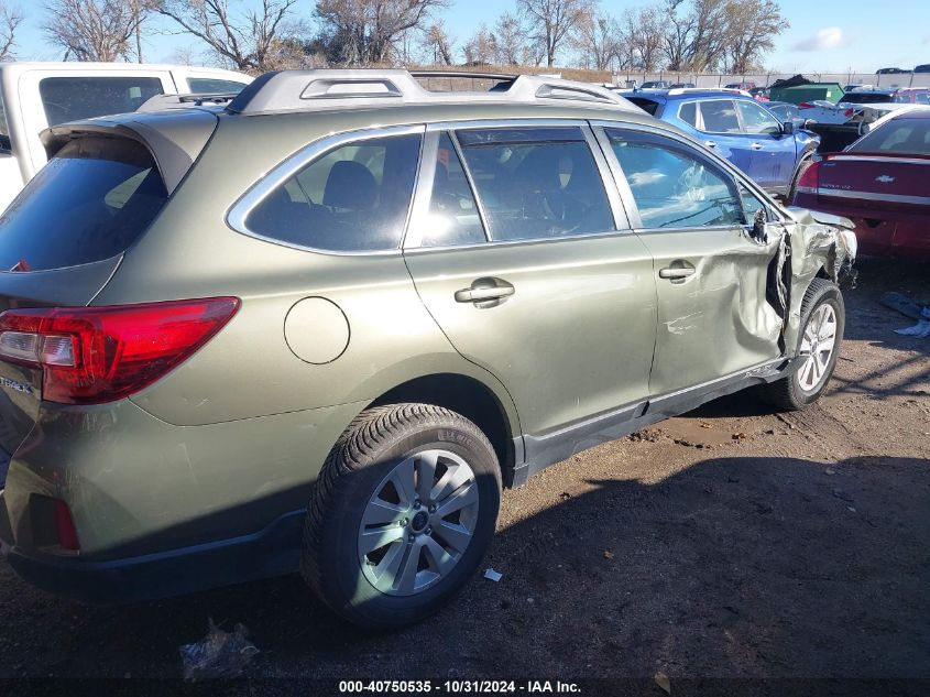 2015 Subaru Outback 2.5I Premium VIN: 4S4BSBFC7F3263511 Lot: 40750535