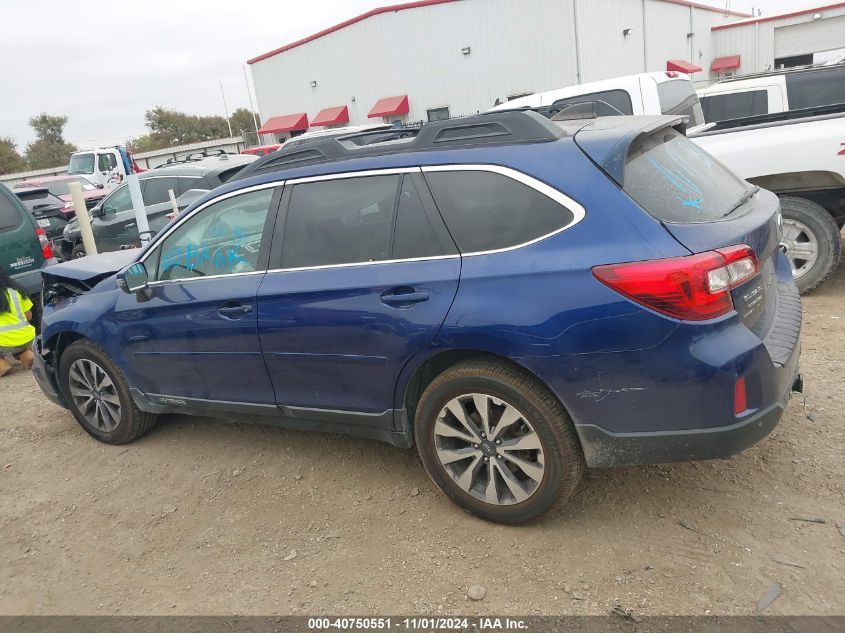 2017 Subaru Outback 2.5I Limited VIN: 4S4BSANC2H3279890 Lot: 40750551