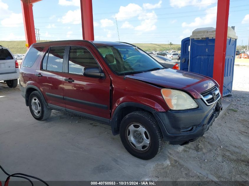 2004 Honda Cr-V Lx VIN: SHSRD68474U204106 Lot: 40750553