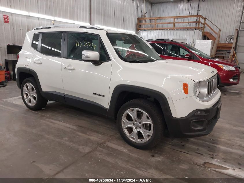 VIN ZACCJBDT6FPB99472 2015 Jeep Renegade, Limited no.1