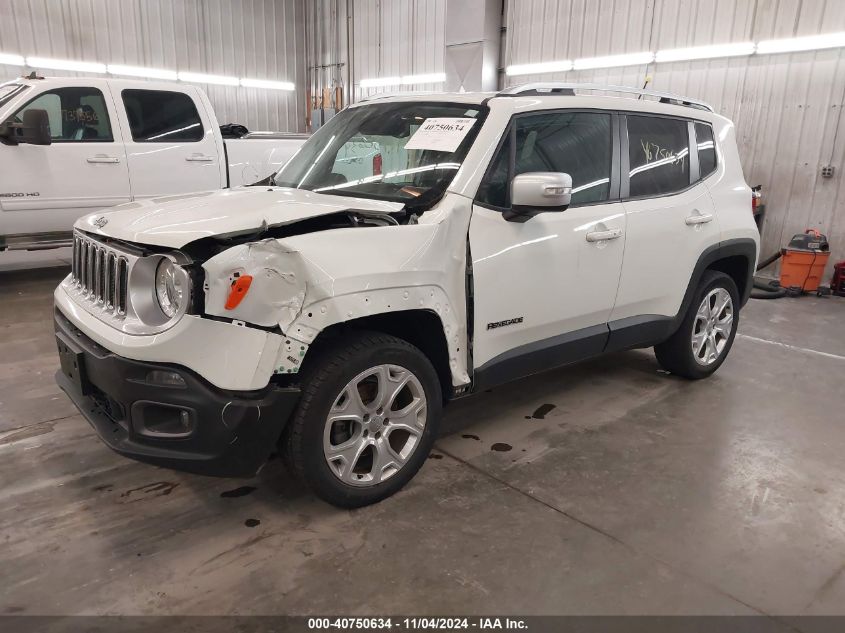 VIN ZACCJBDT6FPB99472 2015 Jeep Renegade, Limited no.2