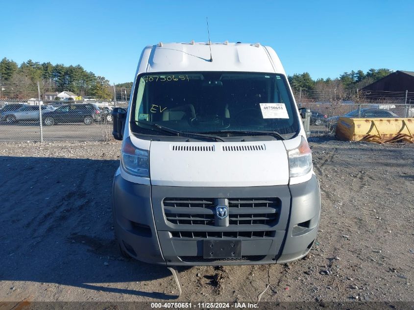 2017 Ram Promaster 3500 Cargo Van High Roof 159 Wb Ext VIN: 3C6URVJG9HE535953 Lot: 40750651