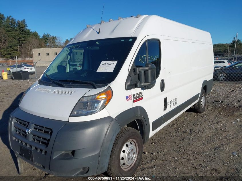 2017 Ram Promaster 3500 Cargo Van High Roof 159 Wb Ext VIN: 3C6URVJG9HE535953 Lot: 40750651