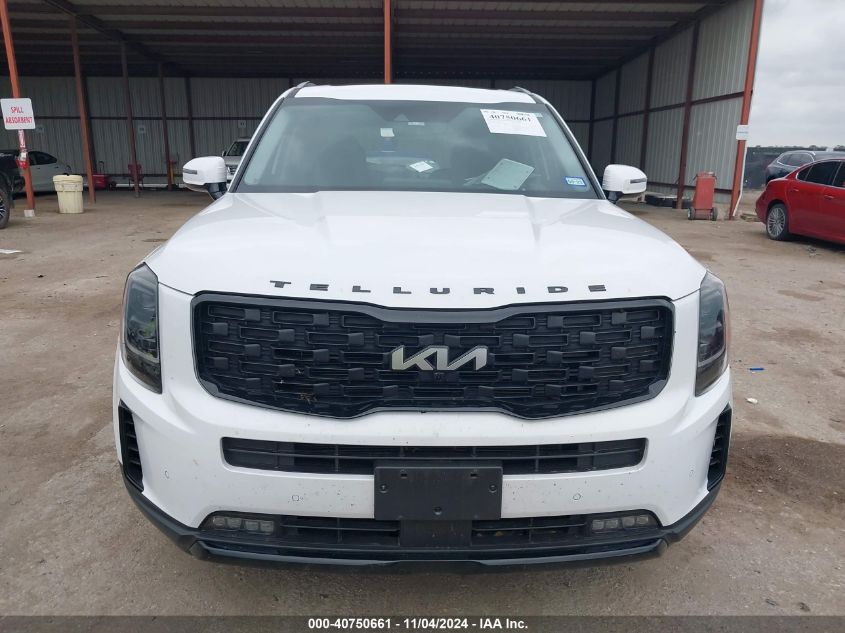 2022 Kia Telluride Sx VIN: 5XYP5DHC0NG311919 Lot: 40750661