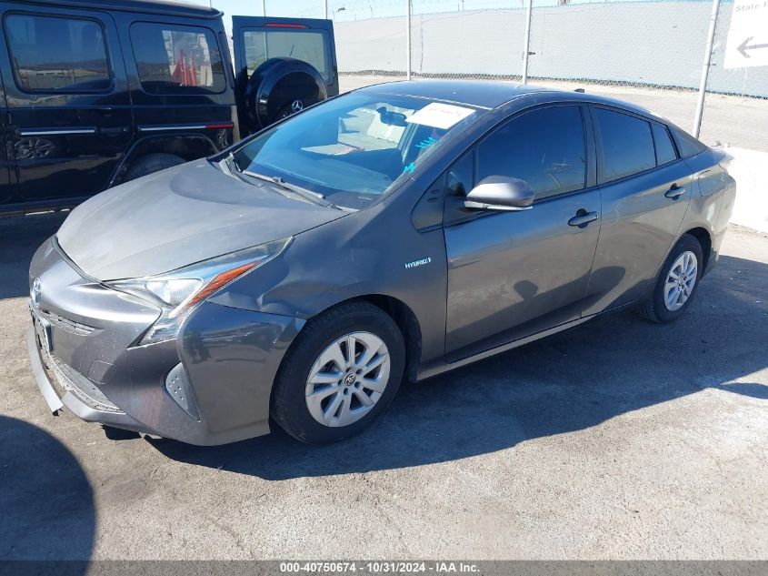 2016 Toyota Prius Two VIN: JTDKBRFU6G3011868 Lot: 40750674