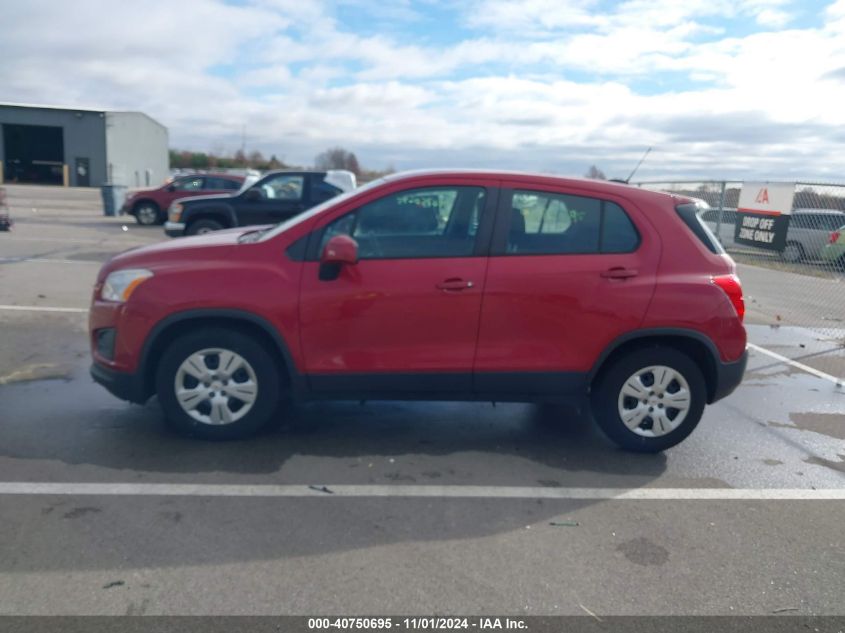 2015 Chevrolet Trax 1Ls VIN: KL7CJKSB1FB111672 Lot: 40750695