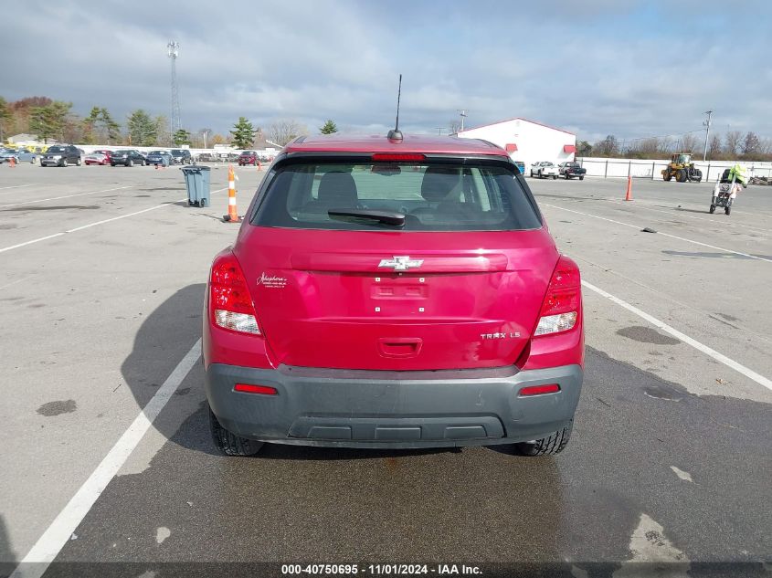 2015 Chevrolet Trax 1Ls VIN: KL7CJKSB1FB111672 Lot: 40750695