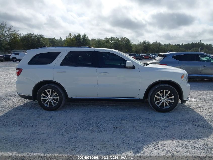 2016 Dodge Durango Limited VIN: 1C4RDHDG7GC314870 Lot: 40750698