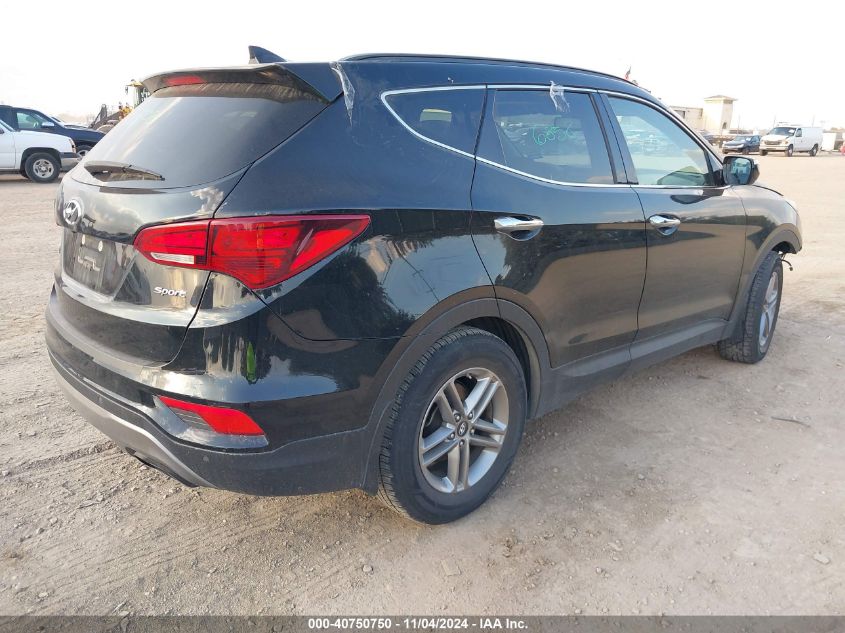 VIN 5XYZU3LBXHG458693 2017 Hyundai Santa Fe, Sport... no.4