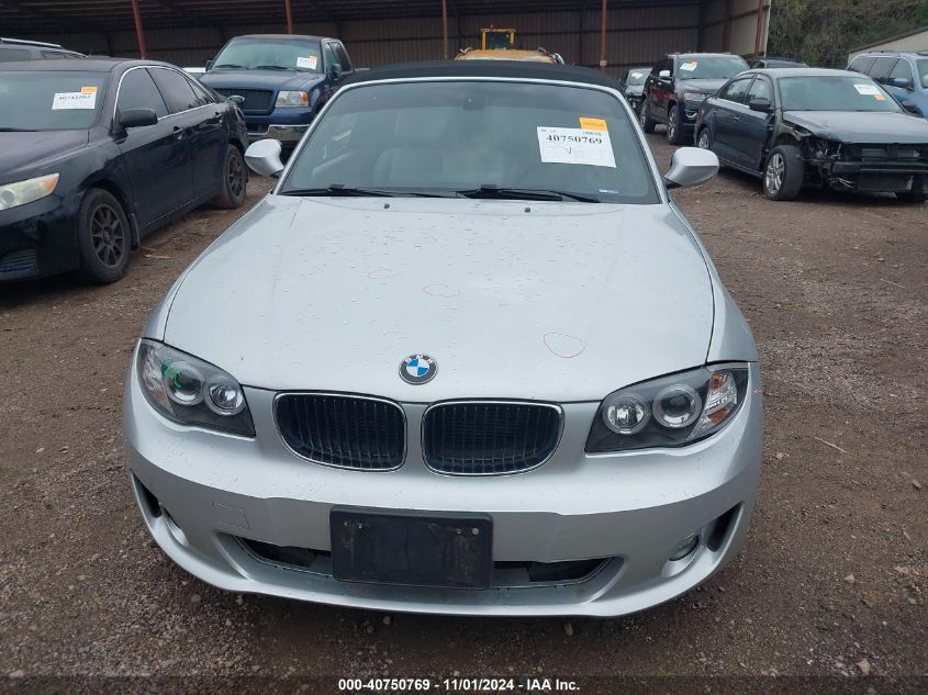 2012 BMW 128I VIN: WBAUN1C50CVH84185 Lot: 40750769