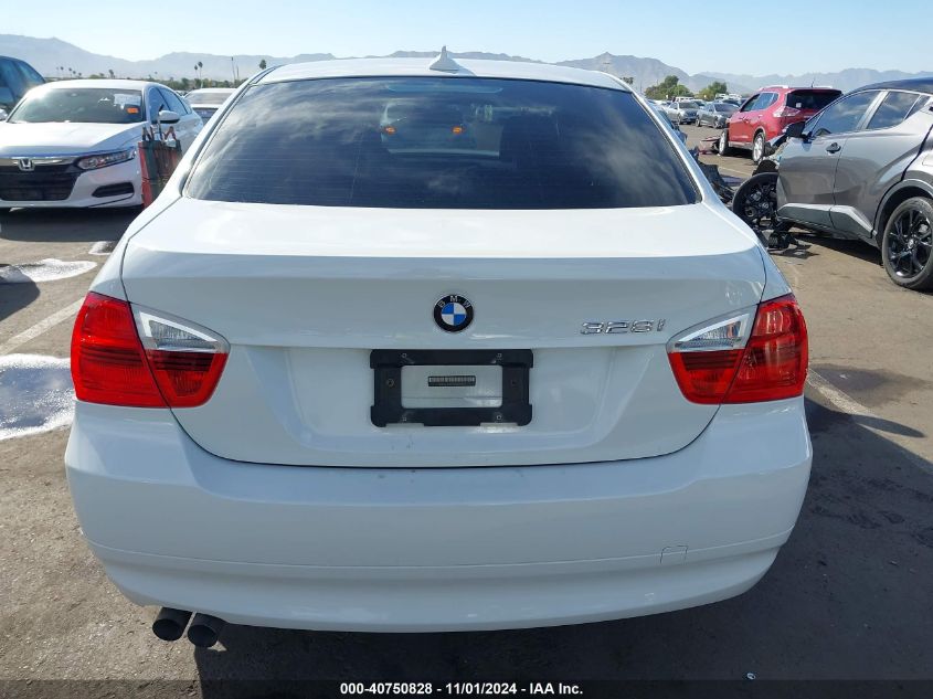 2007 BMW 328I VIN: WBAVA37597NE27485 Lot: 40750828