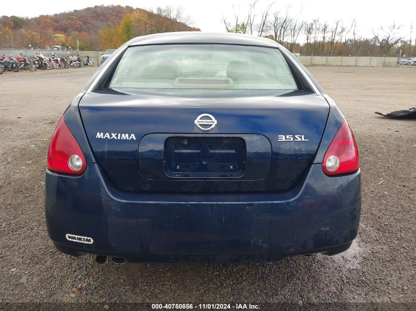 2006 Nissan Maxima 3.5 Sl VIN: 1N4BA41E16C839210 Lot: 40750856