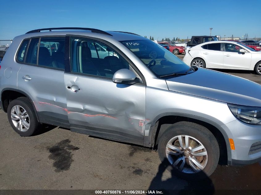 2017 Volkswagen Tiguan 2.0T/2.0T S VIN: WVGAV7AX8HK034130 Lot: 40750876