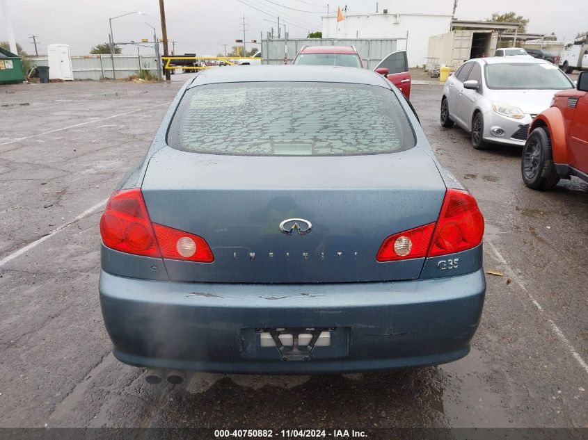 2005 Infiniti G35 VIN: JNKCV51E15M225063 Lot: 40750882