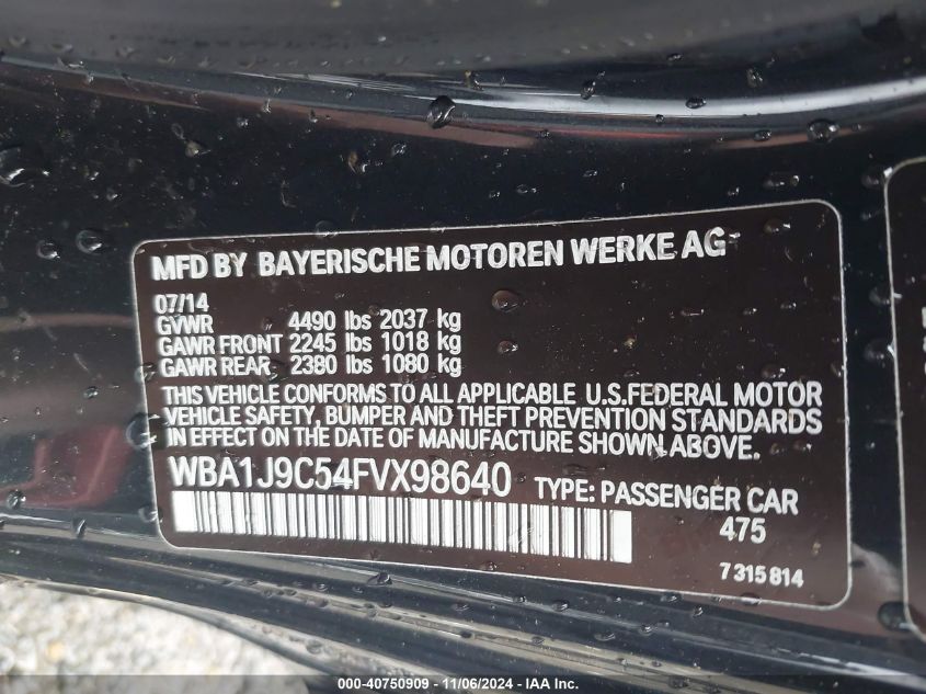 2015 BMW M235 XDRIVE - WBA1J9C54FVX98640