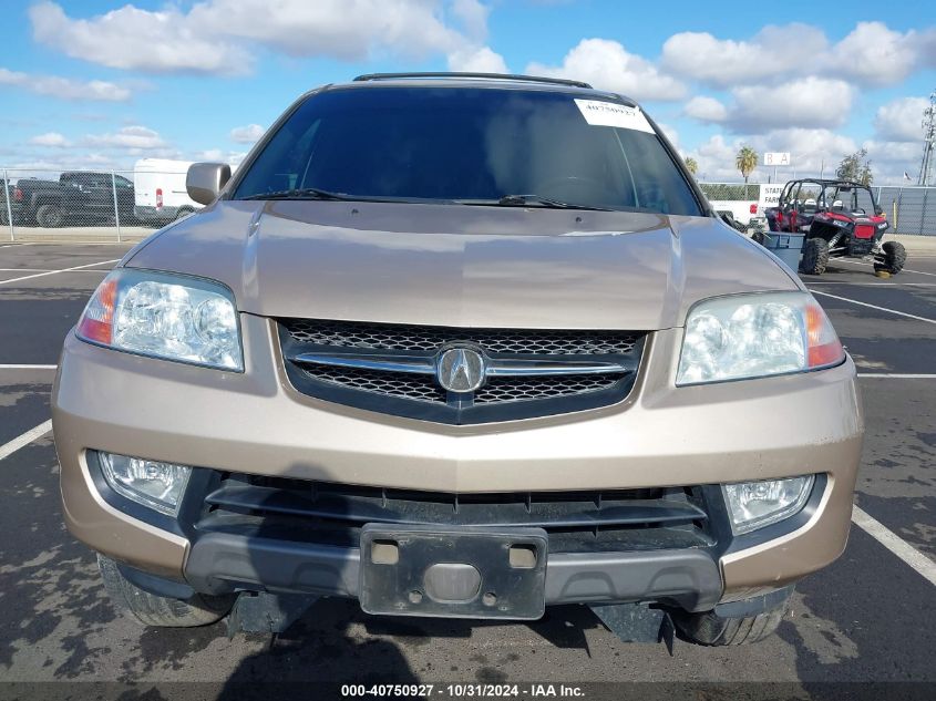 2001 Acura Mdx 3.5L VIN: 2HNYD18241H520616 Lot: 40750927