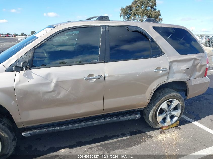 2001 Acura Mdx 3.5L VIN: 2HNYD18241H520616 Lot: 40750927