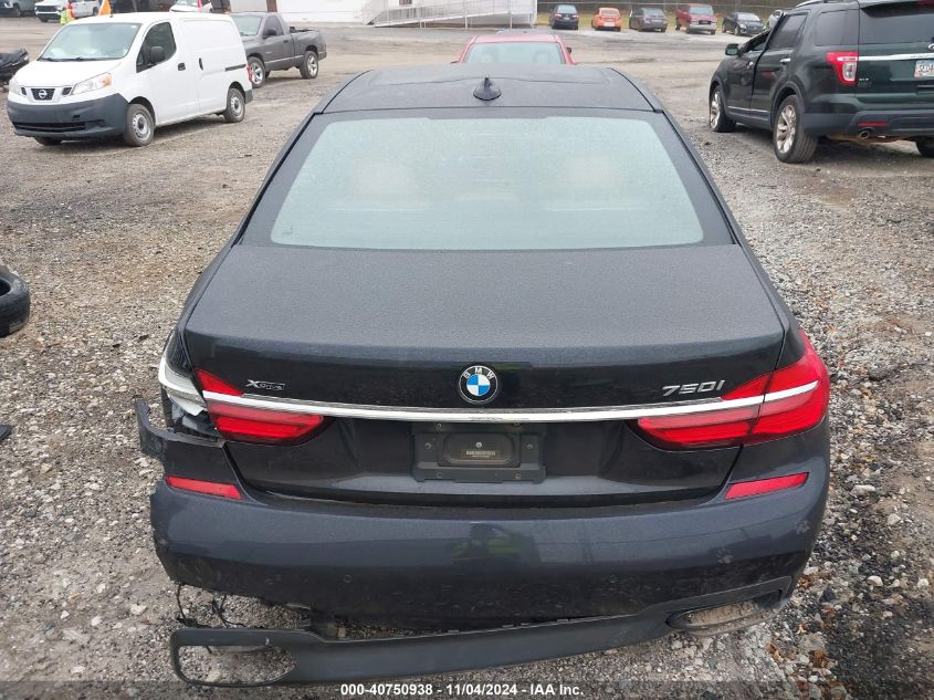 2016 BMW 750 Xi VIN: WBA7F2C55GG419993 Lot: 40750938