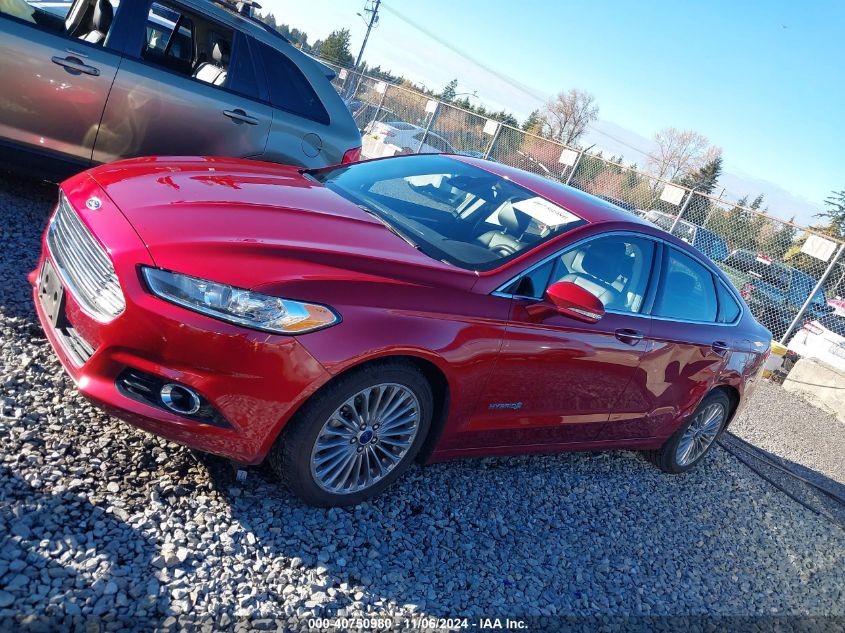 2014 Ford Fusion Hybrid Titanium VIN: 3FA6P0RU9ER103734 Lot: 40750980