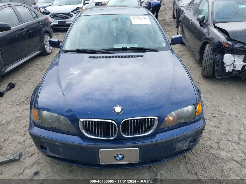 2004 BMW 325I VIN: WBAAZ33434KP0430 Lot: 40750985