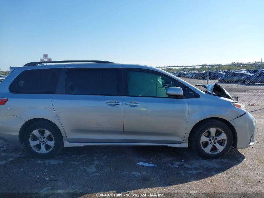 2020 Toyota Sienna Le VIN: 5TDKZ3DC2LS071707 Lot: 40751009