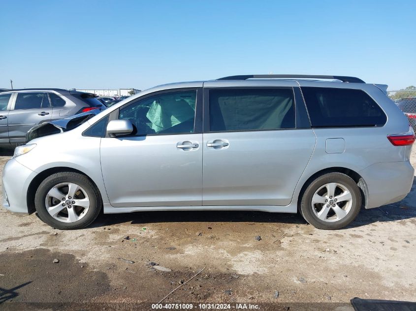 2020 Toyota Sienna Le VIN: 5TDKZ3DC2LS071707 Lot: 40751009