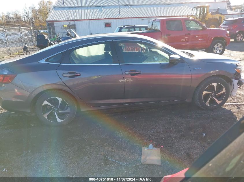 2021 Honda Insight Ex VIN: 19XZE4F54ME010739 Lot: 40751018