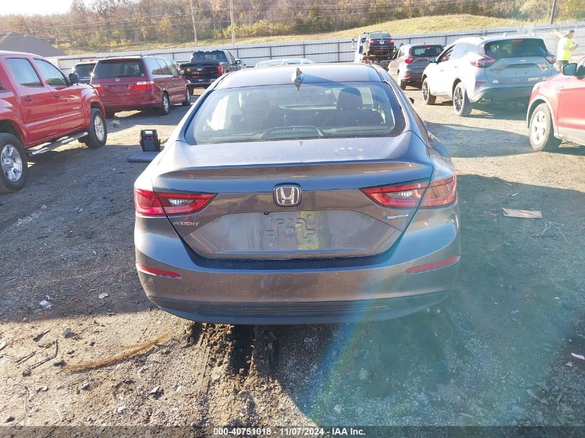 2021 Honda Insight Ex VIN: 19XZE4F54ME010739 Lot: 40751018