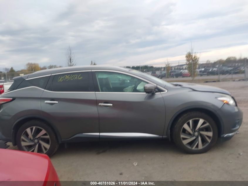 2015 Nissan Murano Platinum VIN: 5N1AZ2MHXFN211901 Lot: 40751026