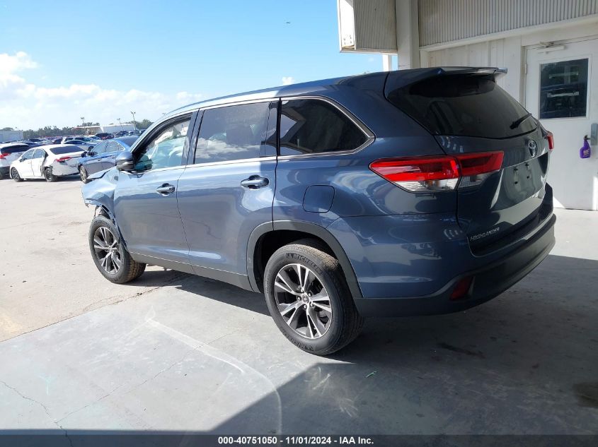 2019 Toyota Highlander Le VIN: 5TDZZRFHXKS332171 Lot: 40751050