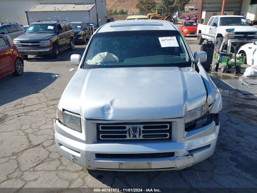 2006 Honda Ridgeline Rtl VIN: 2HJYK16536H519629 Lot: 40751073