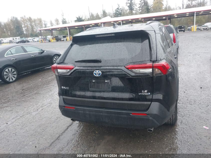 2022 Toyota Rav4 Hybrid Le VIN: JTMLWRFVXND567321 Lot: 40751082