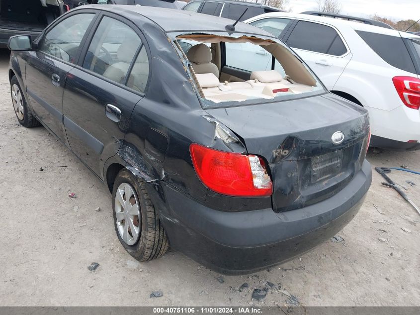 2007 Kia Rio Lx VIN: KNADE123776248380 Lot: 40751106