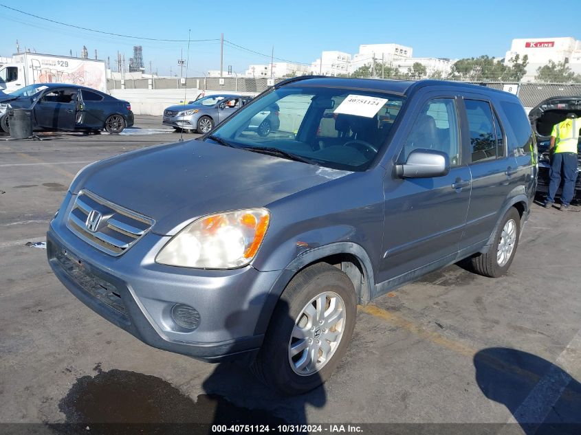 2006 Honda Cr-V Se VIN: JHLRD78996C009264 Lot: 40751124