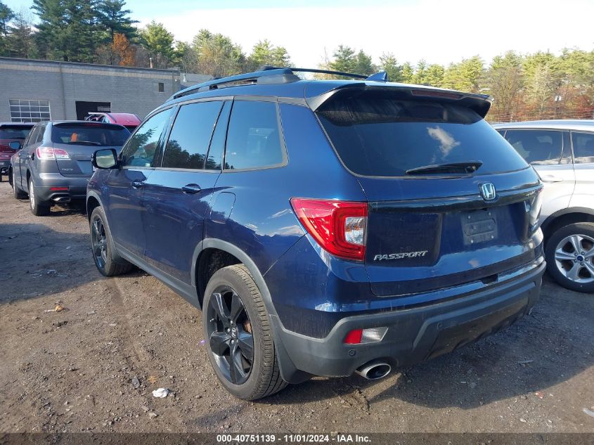 2019 Honda Passport Elite VIN: 5FNYF8H03KB000714 Lot: 40751139