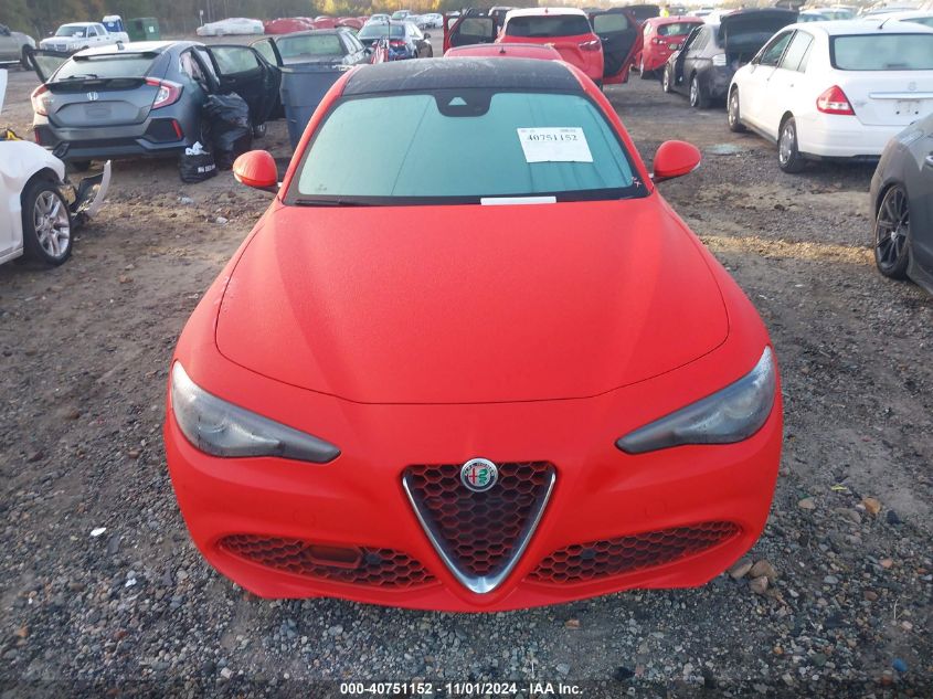 2019 Alfa Romeo Giulia Ti Lusso Rwd VIN: ZARFAMBN5K7621578 Lot: 40751152