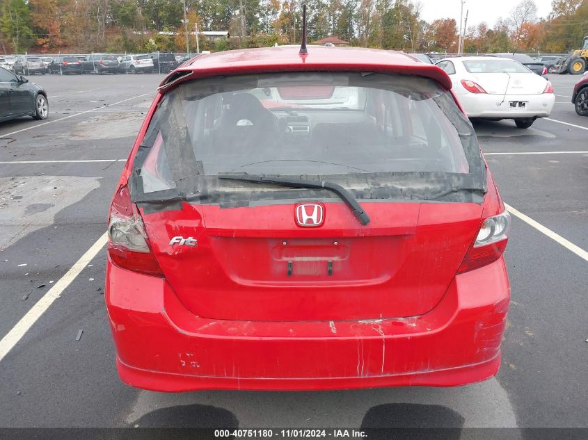 2008 Honda Fit Sport VIN: JHMGD37648S007465 Lot: 40751180